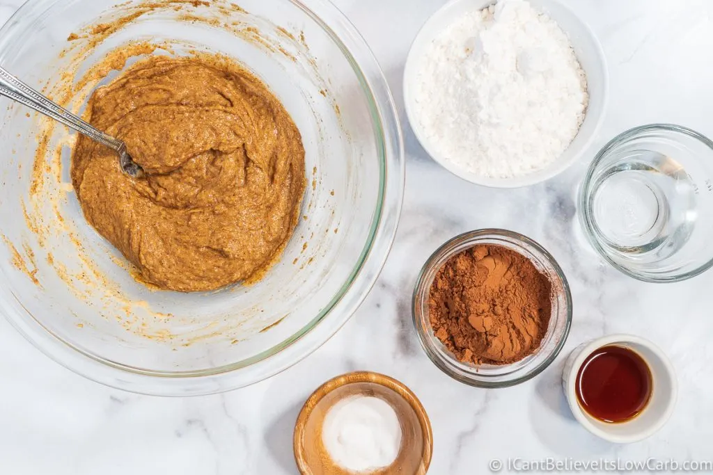 Ingredients for Low Carb Chocolate Cookies