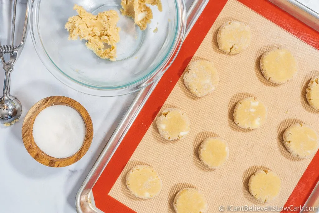 Sugar Cookies before baking them