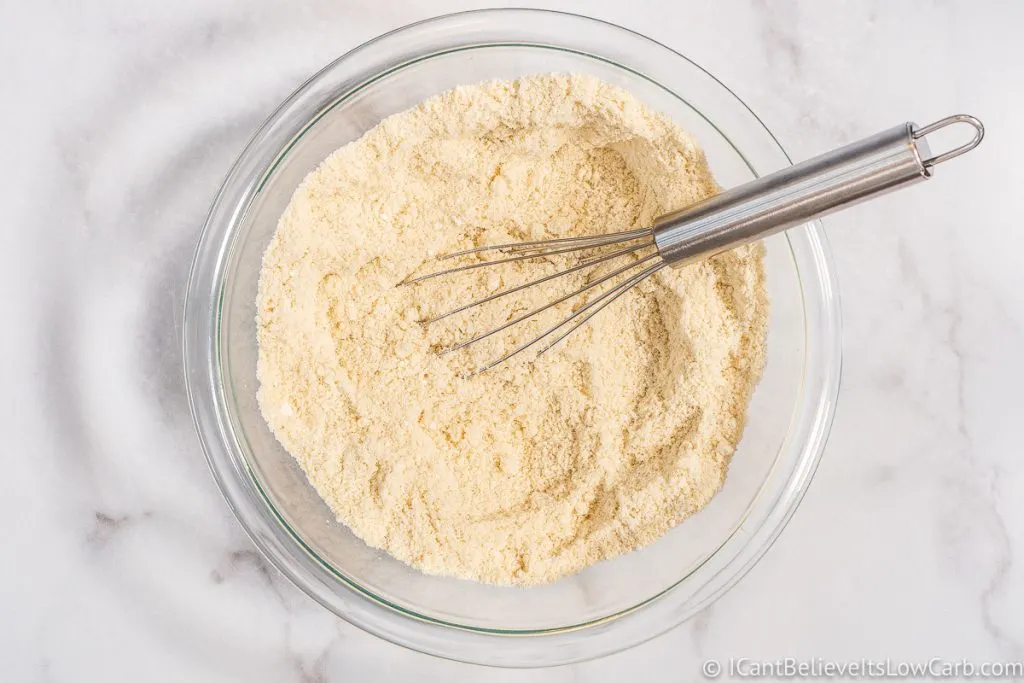 mixing dry ingredients for sugar cookies