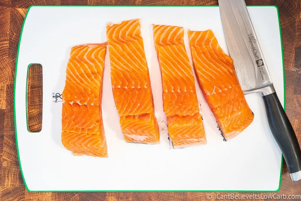 How to cut salmon fillets Salmon