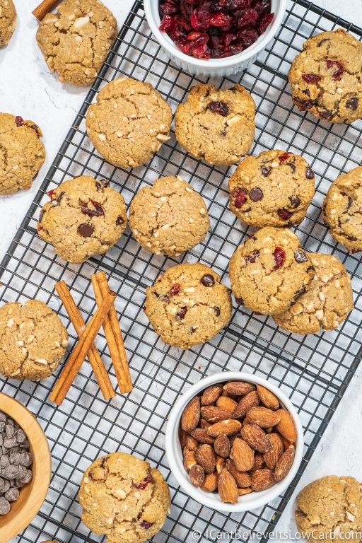 SugarFree Keto Oatmeal Cookies Recipe Low Carb & GlutenFree