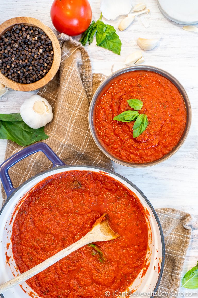 Best Keto Tomato Spaghetti Sauce Low Carb Marinara Sauce