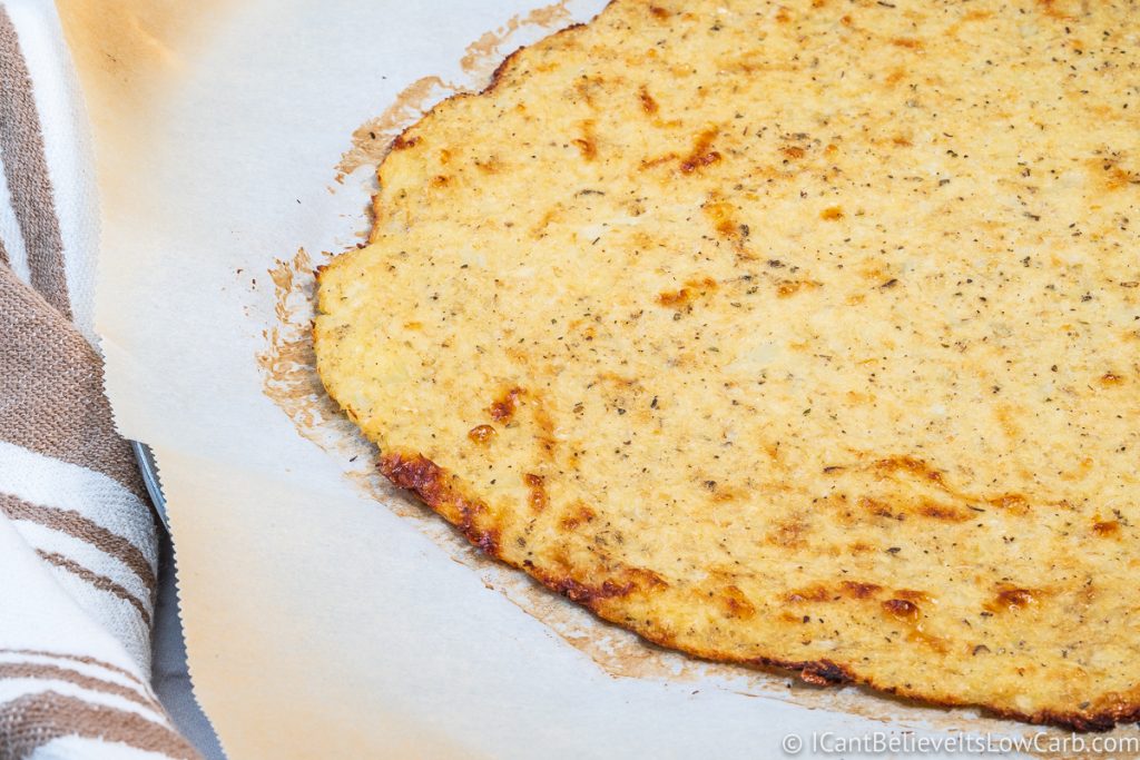 Baked Cauliflower Pizza Crust