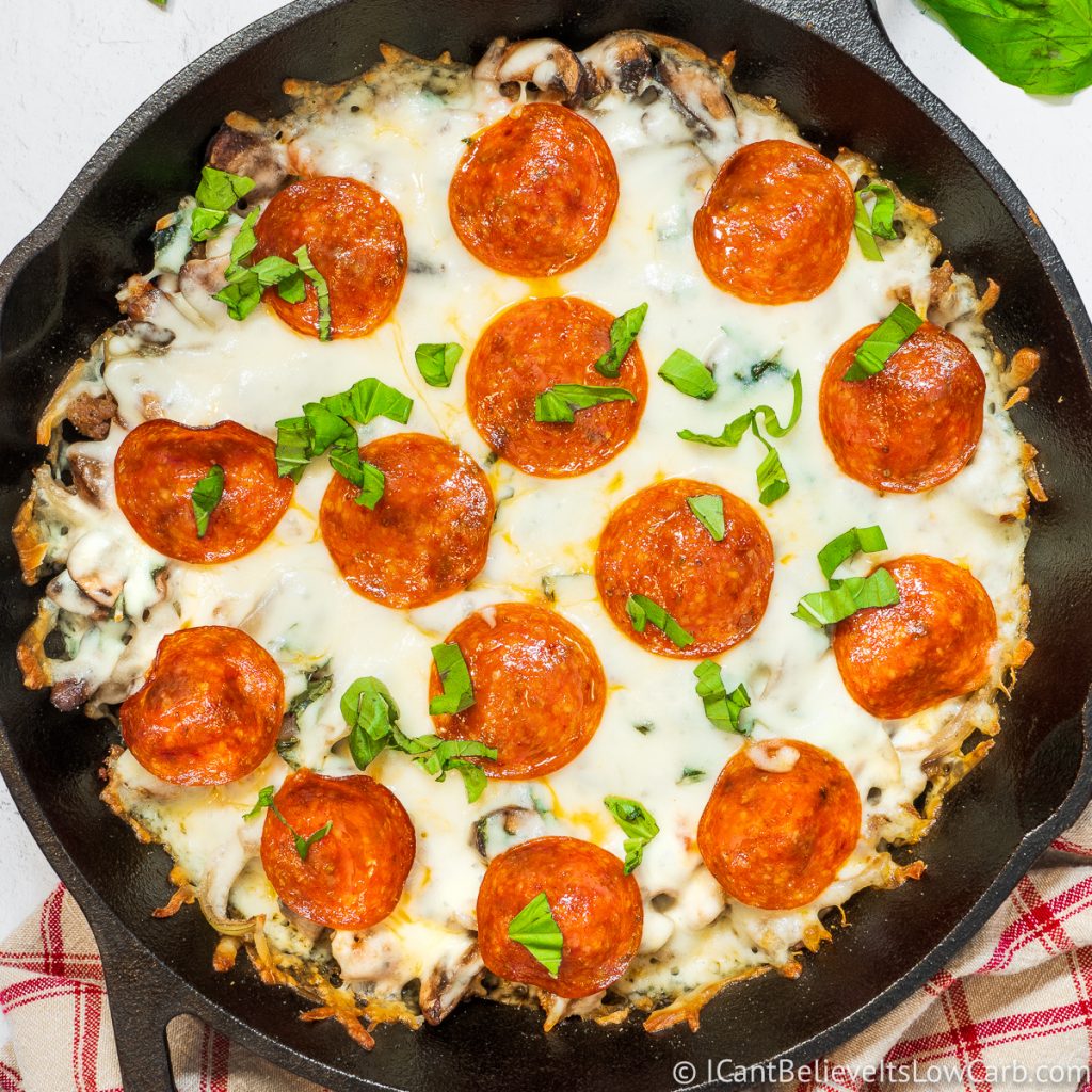 Keto Crustless Pizza Recipe (Easy No Crust Pizza)