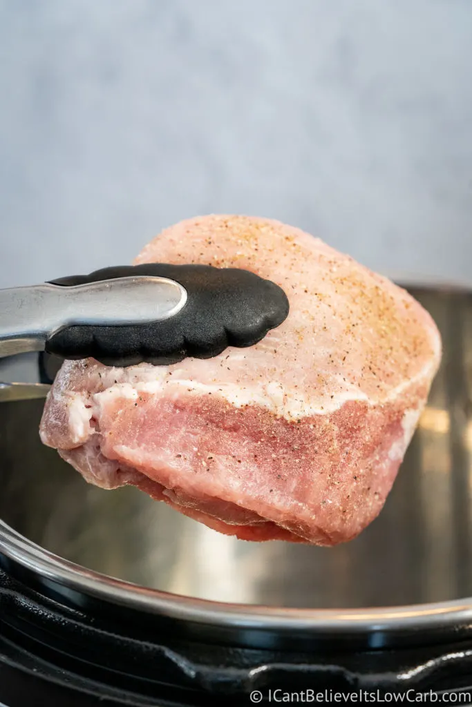 Putting Pork Chops in the Instant Pot