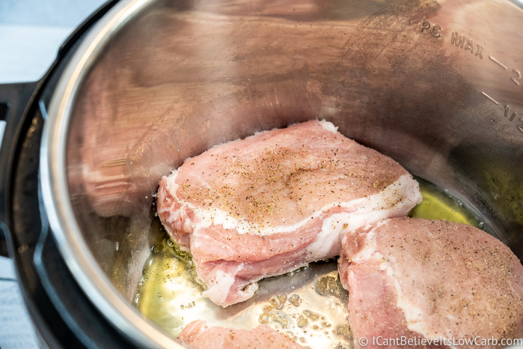 Searing Pork Chops in the Instant Pot