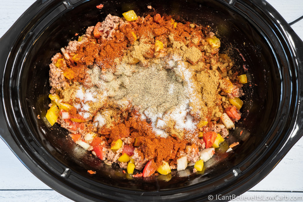 adding black pepper to slow cooker