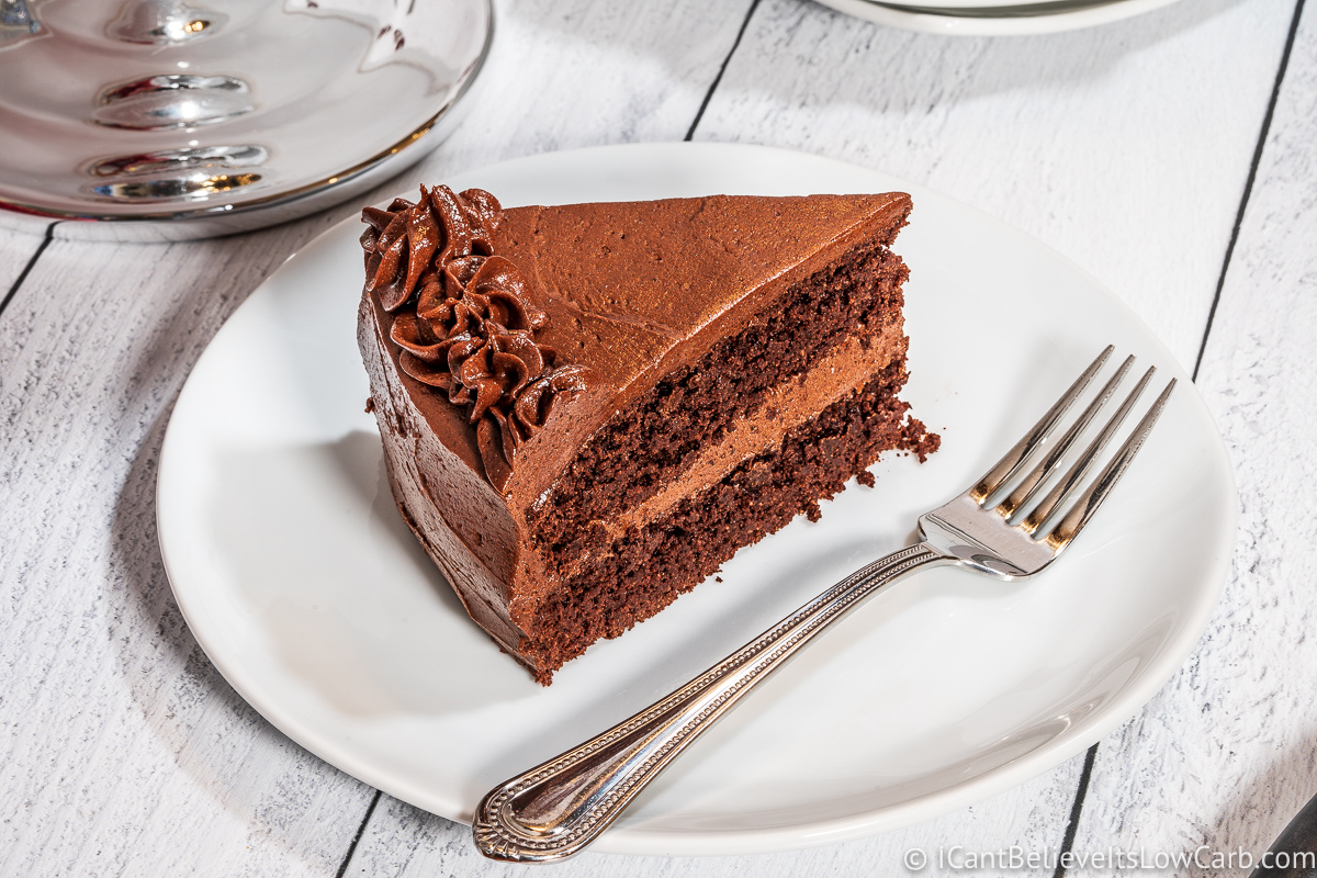 BEST Keto Chocolate Cake Recipe | Moist & Fudgy