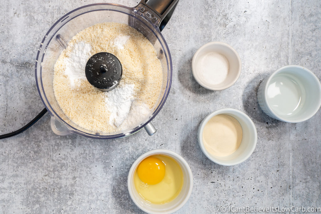 Adding almond flour and baking powder