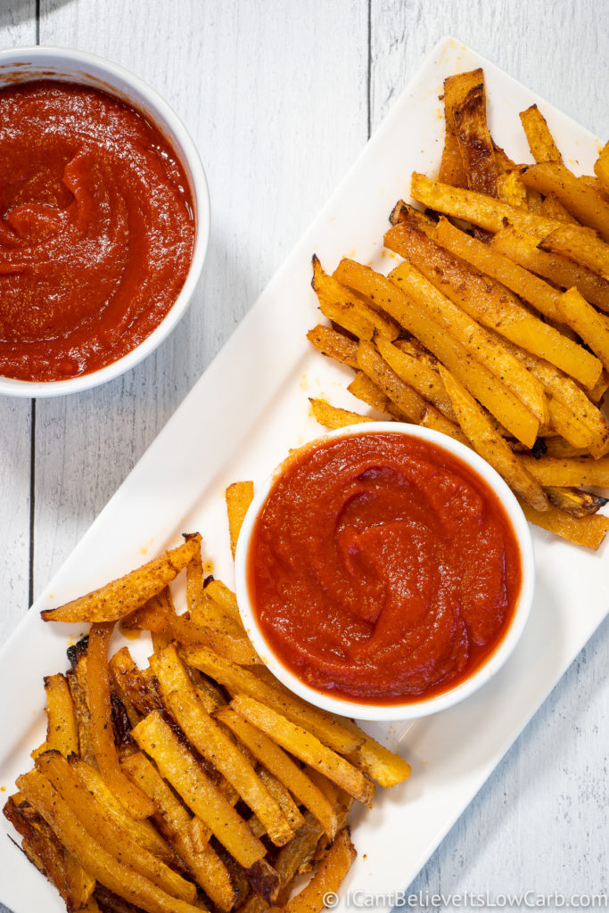 Easy Sugar-Free Ketchup and low carb fries