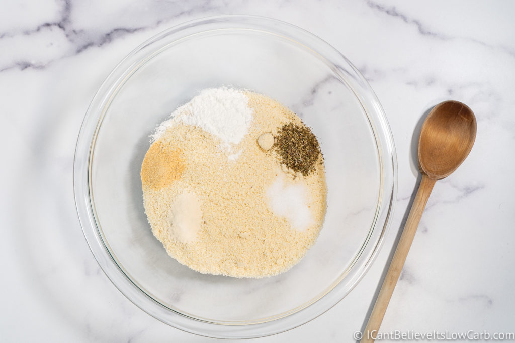 Dry Ingredients for Almond Flour Pizza