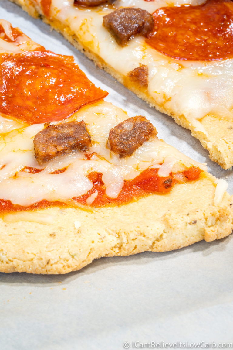 Crispy Almond Flour Pizza Crust Recipe (Low Carb & KetoFriendly)