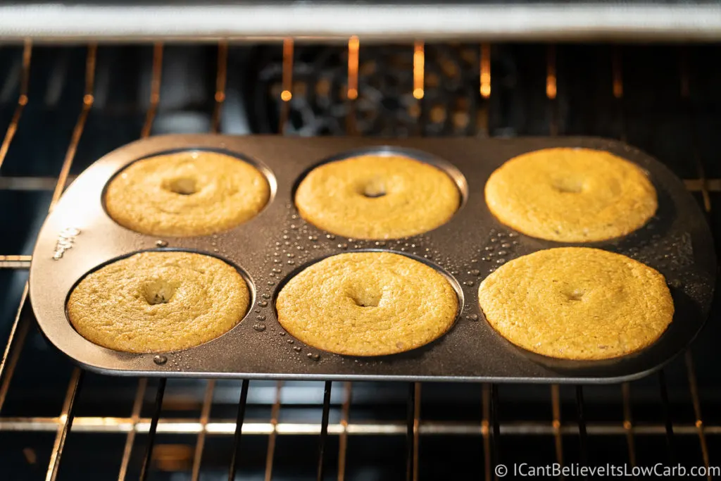 Baking Keto Donuts in the oven
