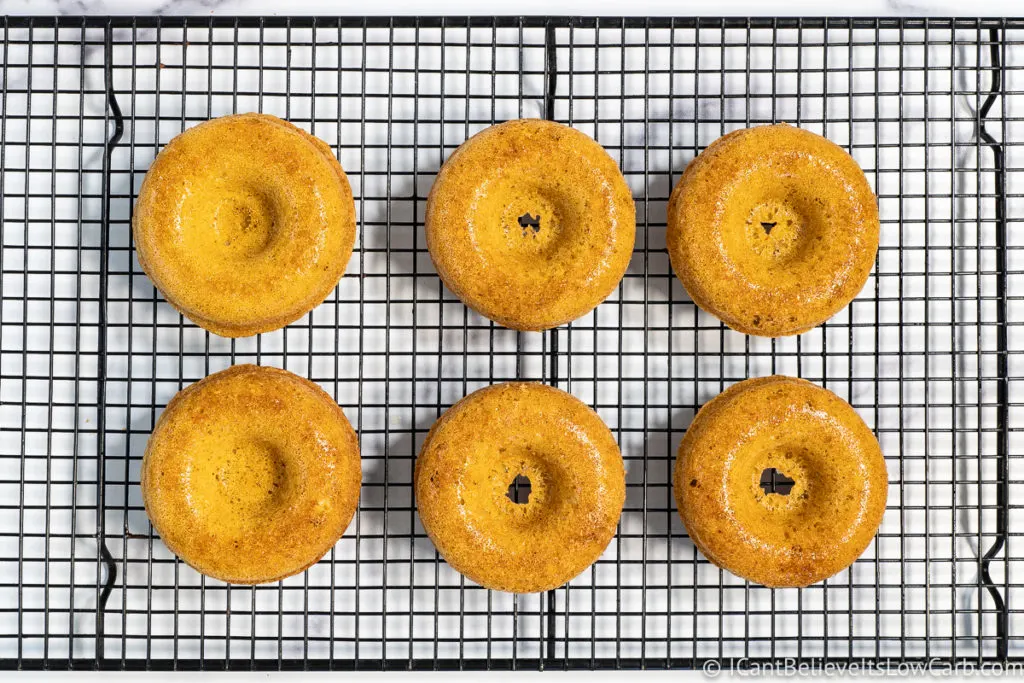 Sugar-Free Donuts on cooling rack