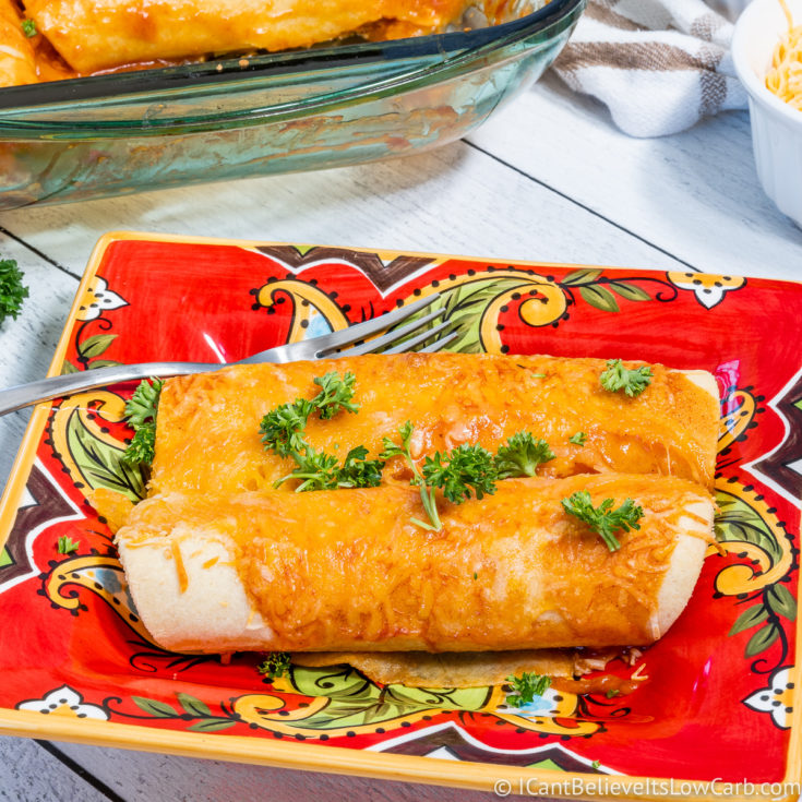 Keto Chicken Enchiladas Recipe 