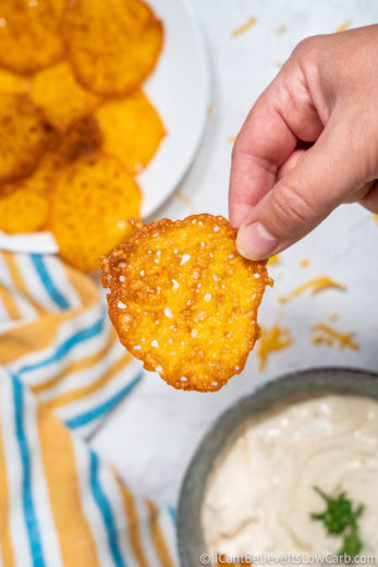 Crispy Keto Cheese Chips Recipe | Cheddar Cheese Crisps