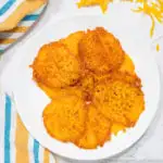 Keto Cheese Chips on a plate