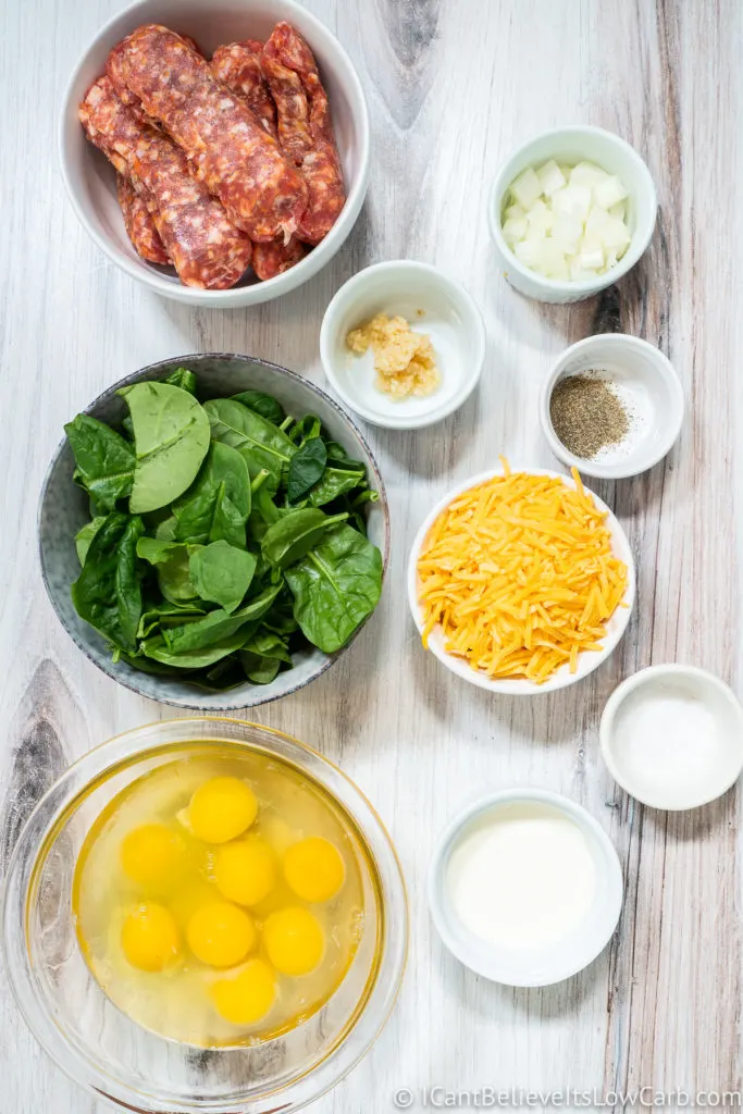 Keto Breakfast Casserole Ingredients