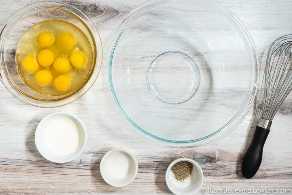 Ingredients for Keto Breakfast Casserole