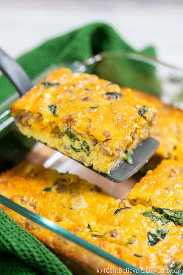 Easy Keto Breakfast Casserole Recipe Low Carb Egg Bake