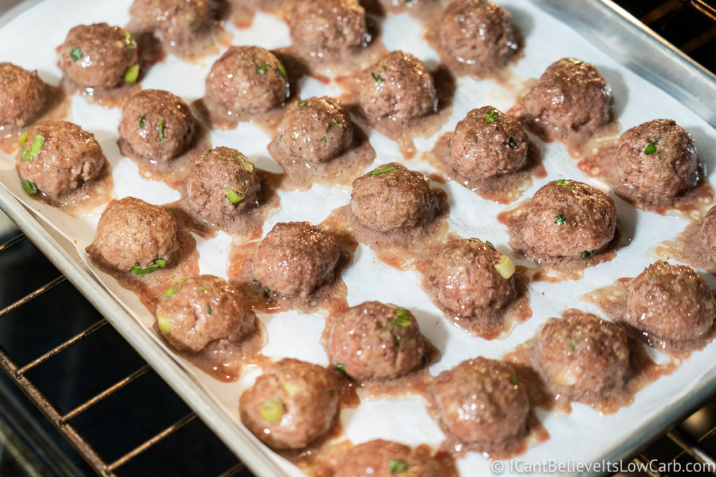 Baking Low Carb Meatballs in the oven