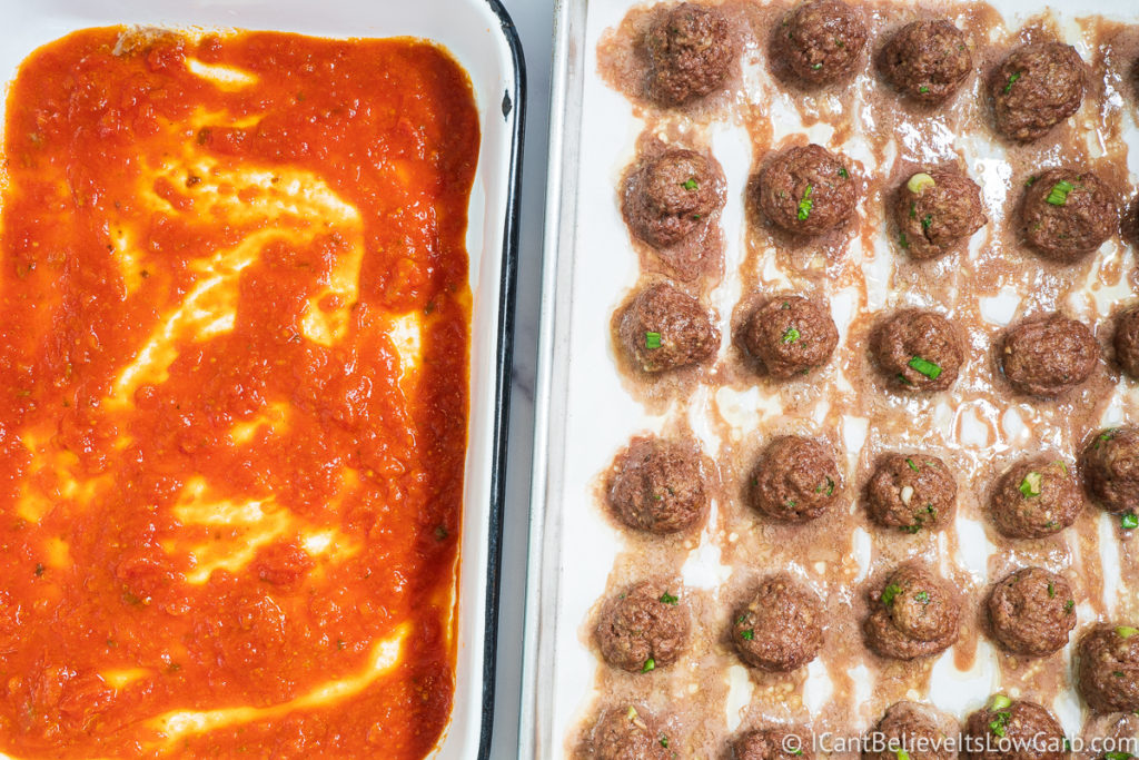 Putting the Meatballs in tomato sauce