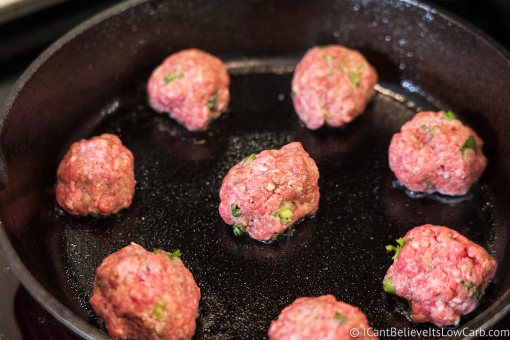 Frying Meatballs on the stove