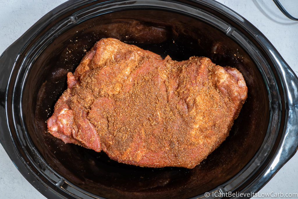 Placing Pork butt in the crock pot