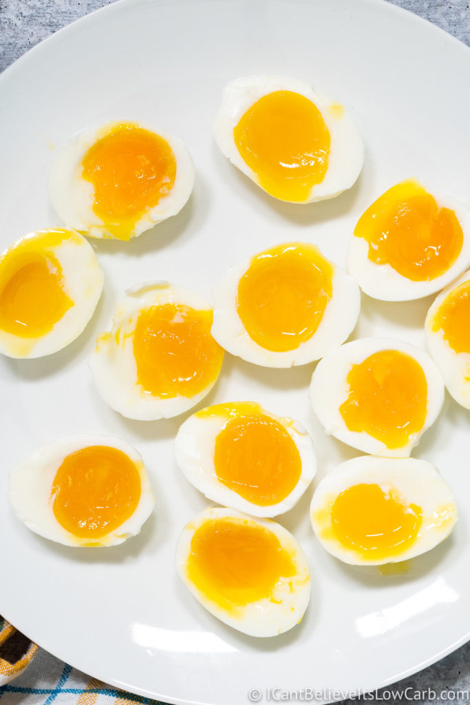 Soft Boiled Eggs on a plate