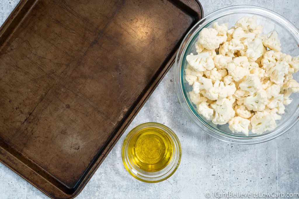 Bowl of Cauliflower and Oil
