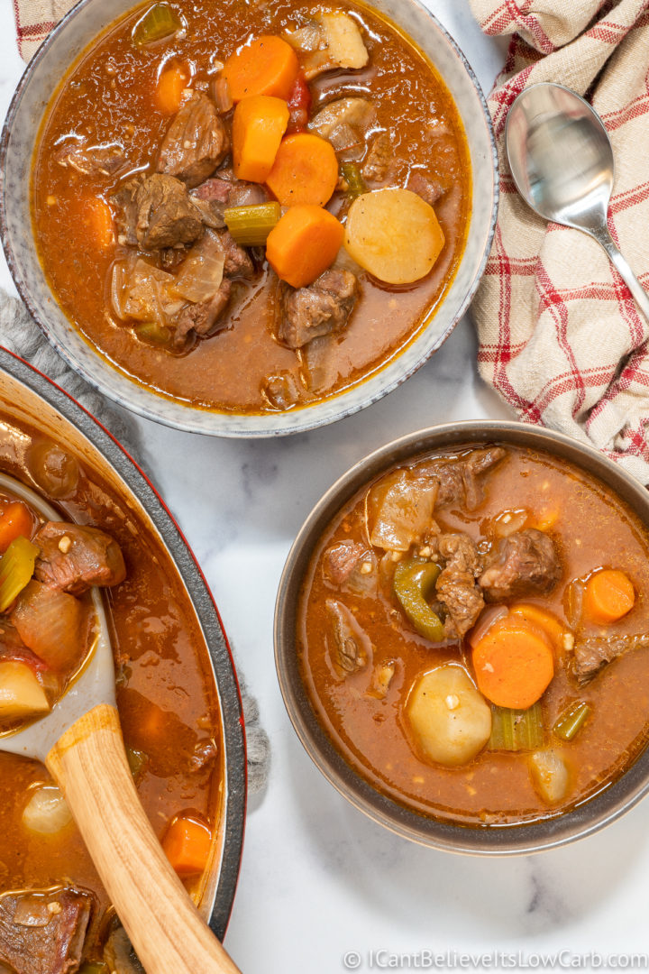 BEST Low Carb Keto Beef Stew Recipe (Quick & Easy)