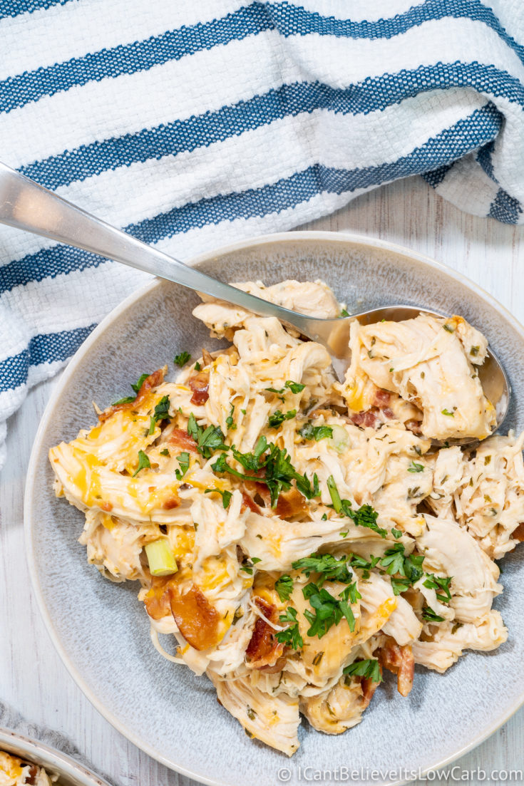 Keto Crack Chicken Recipe (Slow Cooker Crock Pot Chicken)