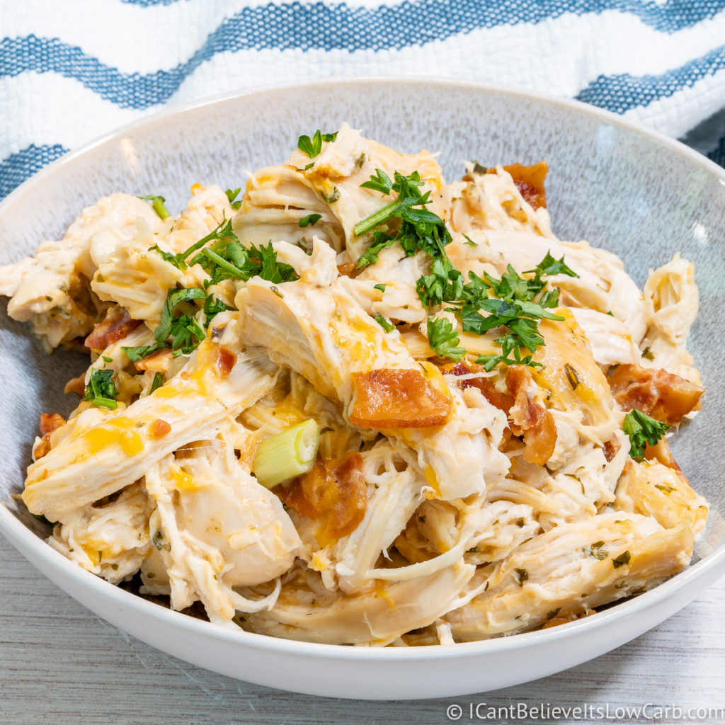 Keto Crack Chicken Recipe (Slow Cooker Crock Pot Chicken)