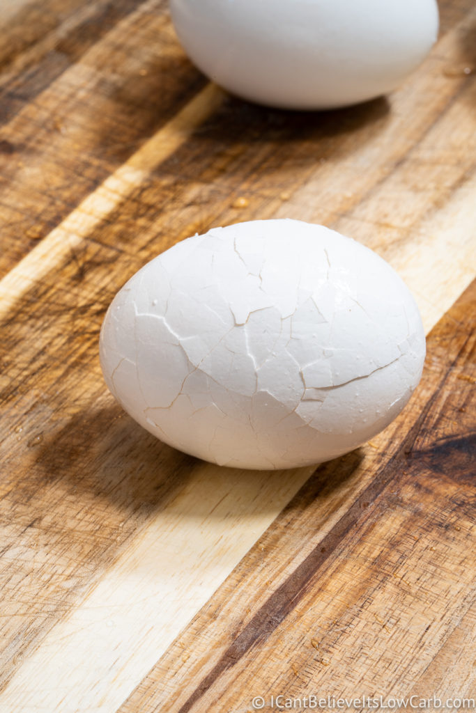 Cracking Hard Boiled Eggs