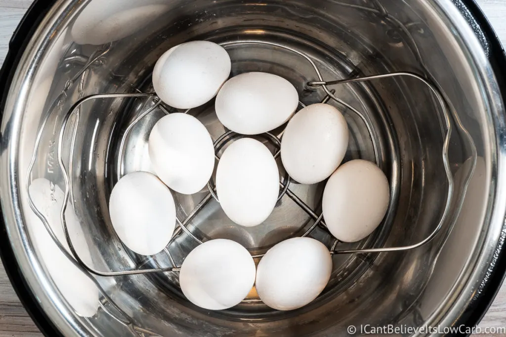 Adding eggs to the Instant Pot