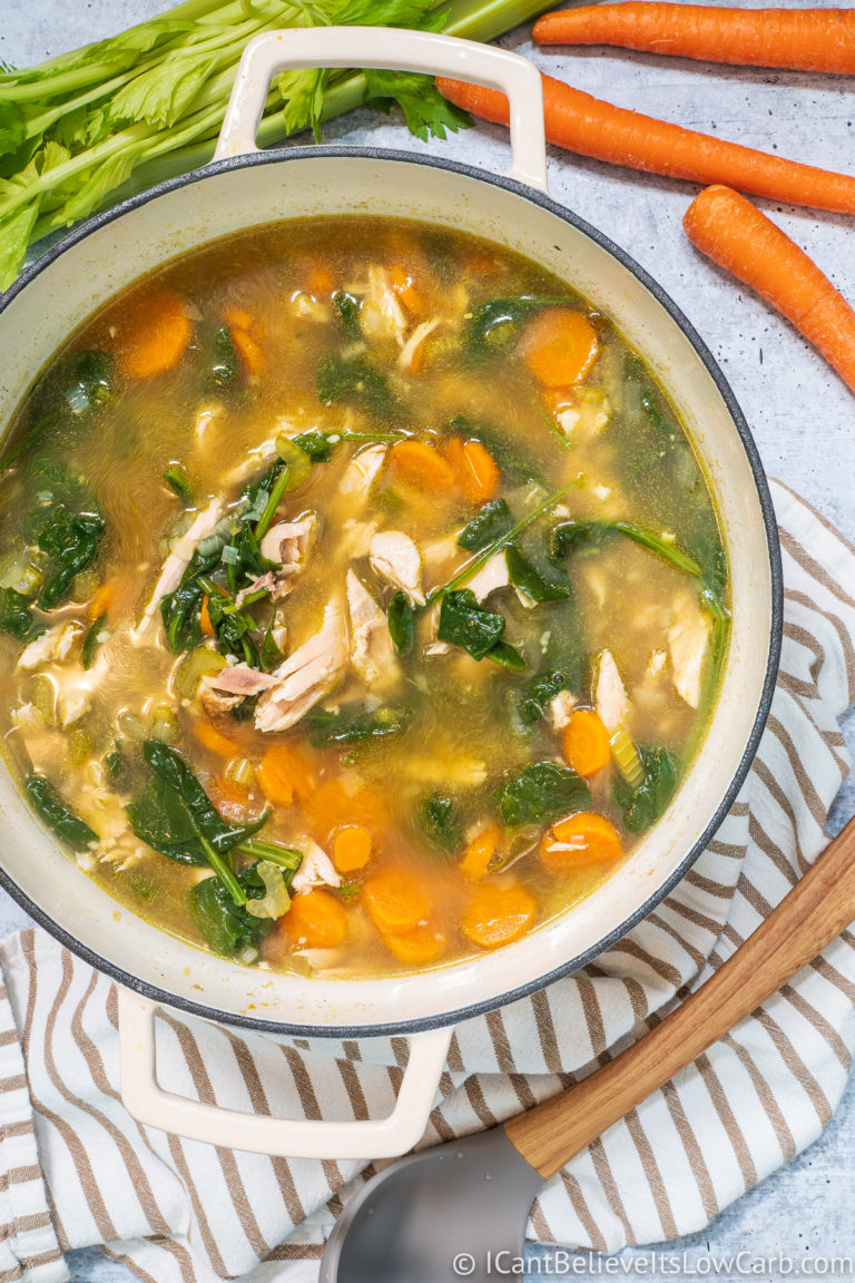 Easy Low Carb Keto Chicken Soup Recipe