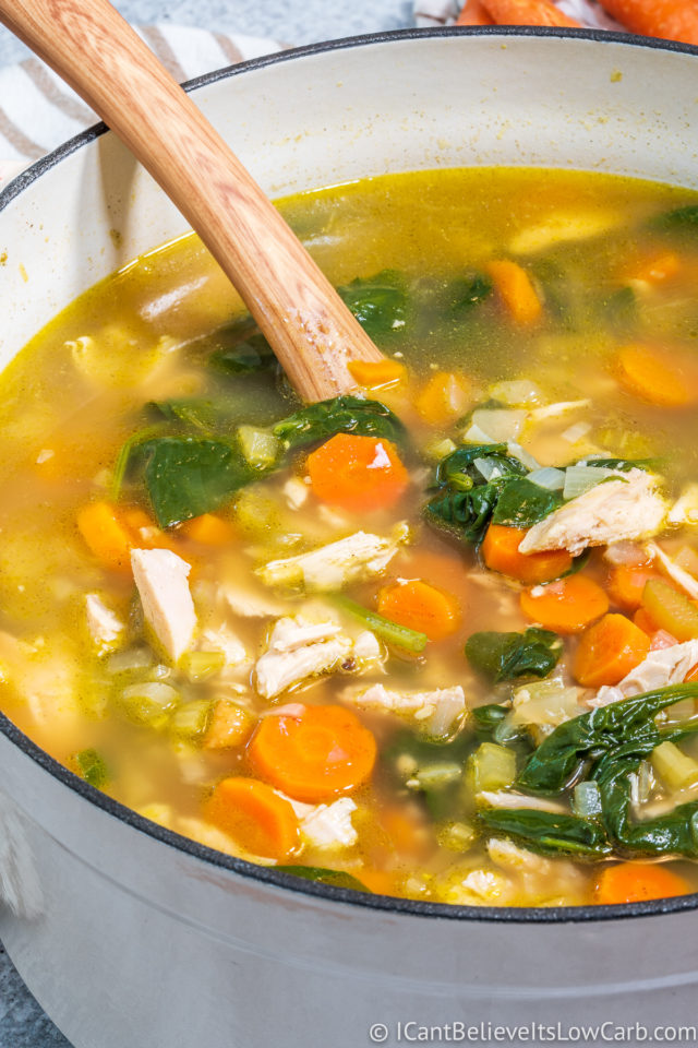 Easy Low Carb Keto Chicken Soup Recipe