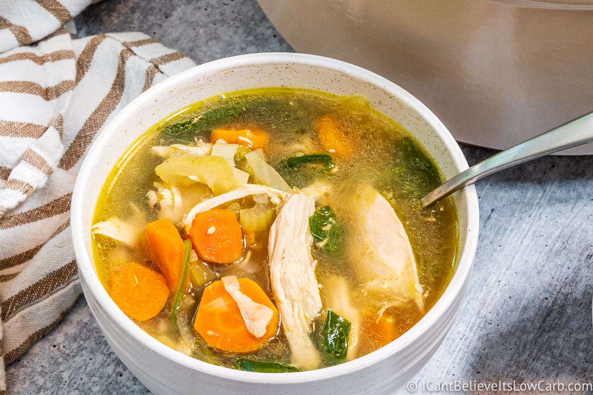 Easy Low Carb Keto Chicken Soup Recipe