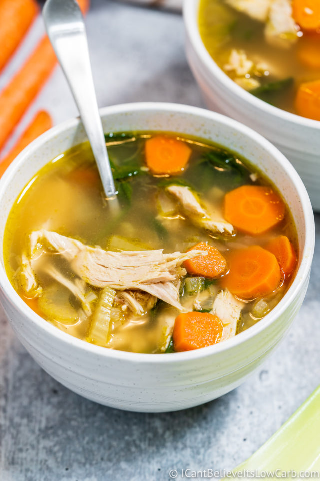 Easy Low Carb Keto Chicken Soup Recipe