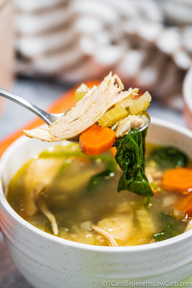 Easy Low Carb Keto Chicken Soup Recipe