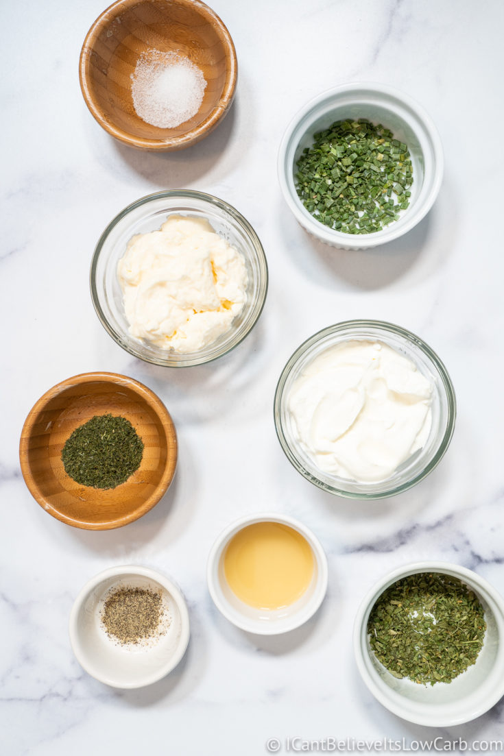 Easy Low Carb Keto Ranch Dressing Recipe (Homemade Dip)