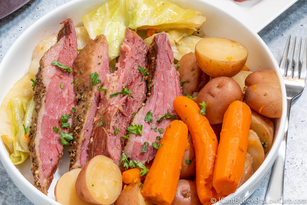 Corned Beef and Cabbage in a Bowl