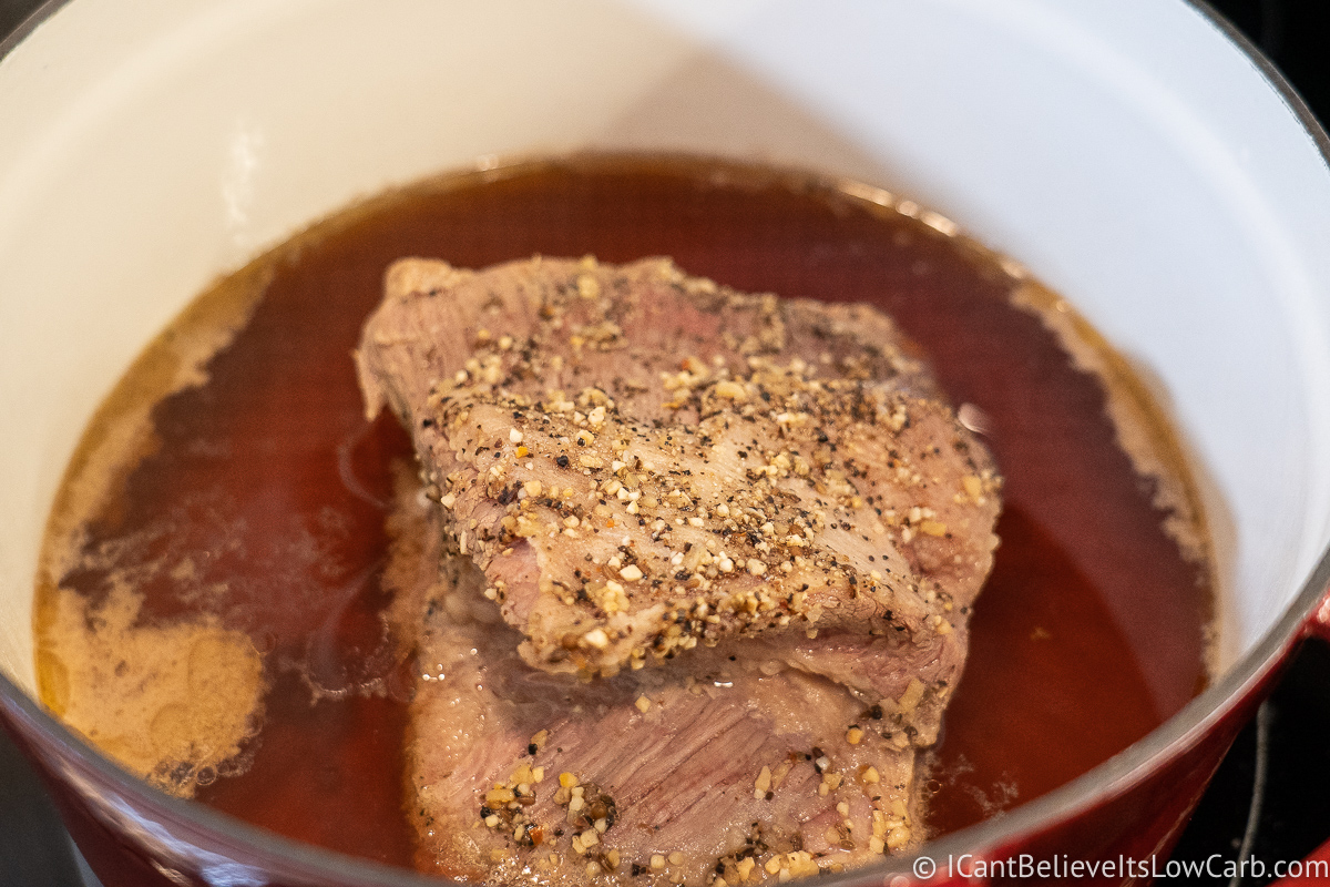 Cooked Corned Beef on the Stove