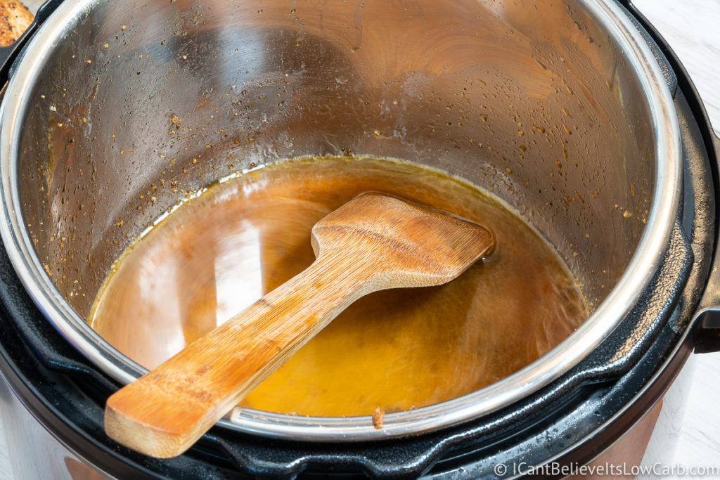 Making a gravy in the Instant Pot from Pork Loin