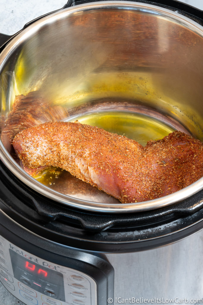 Searing Pork Tenderloin in the Instant Pot