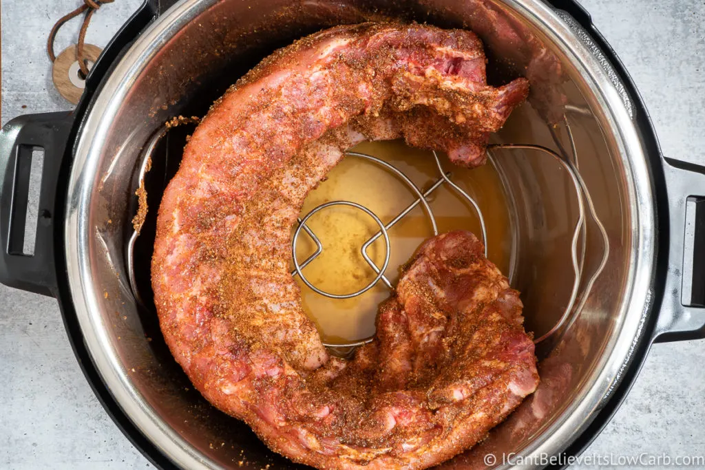 Putting Pork Ribs in the Instant Pot