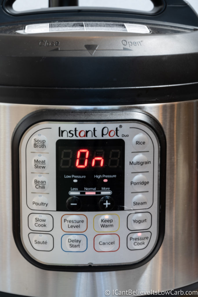 Turning on a Instant Pot