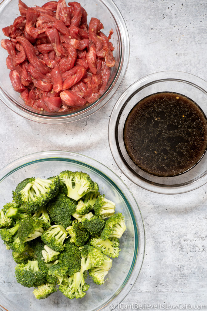 Keto Beef and Broccoli ingredients