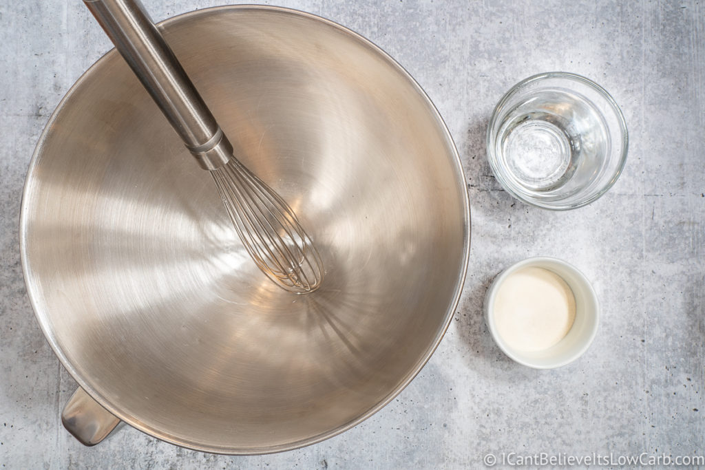 mixing bowl with a whisk and ingredients