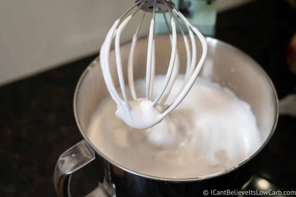 Sugar-Free Marshmallows whipped in a mixer